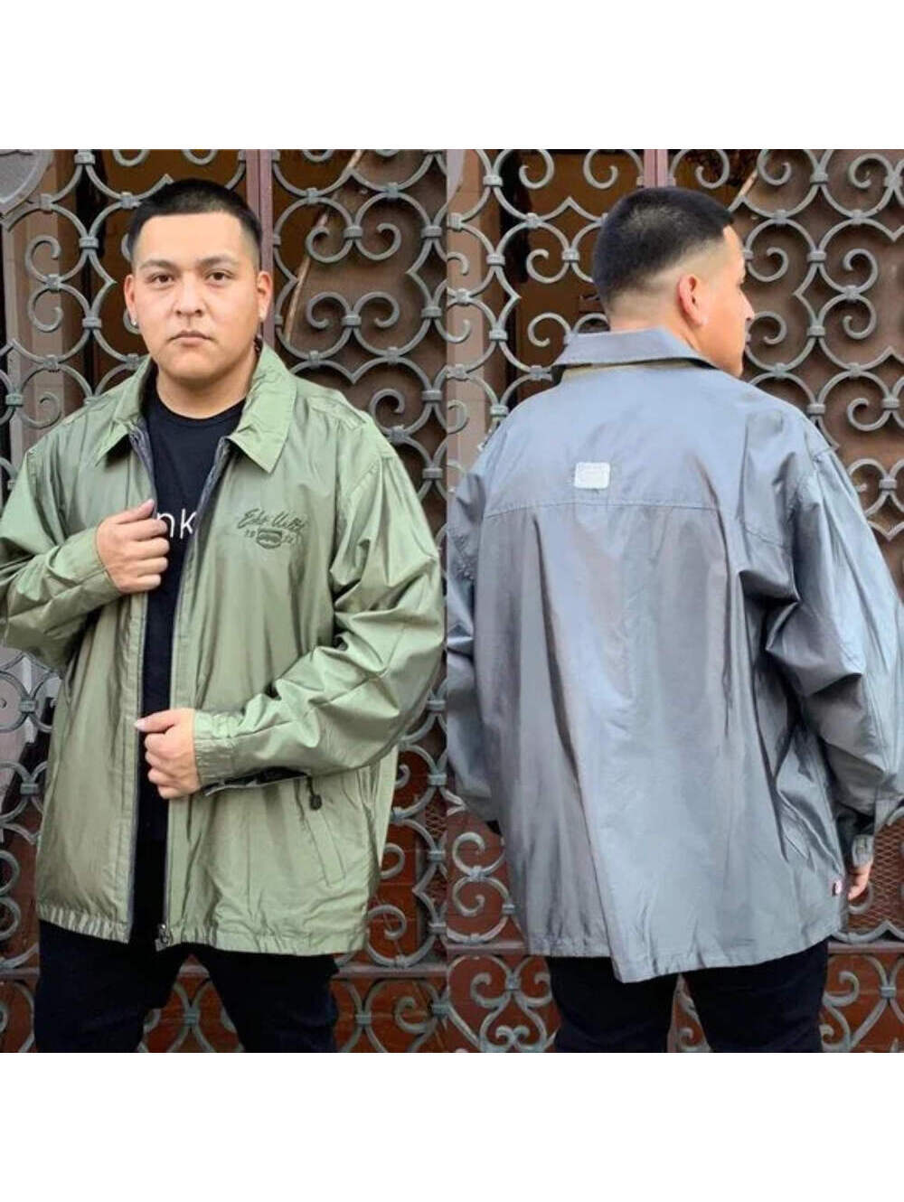 Men's Ecko Unlimited Olive Green | Grey Reversible NWT